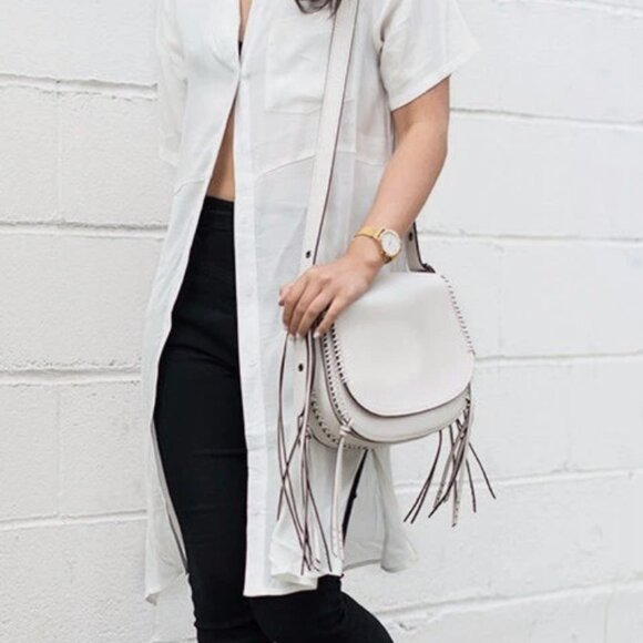 Coach 1941 Whiplash Saddle Bag Pebbled Glovetanned Leather Chalk Cleaned #38219 - Picture 16 of 16